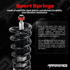 32-Way Adjustable Damping Coilover for Audi A4 4th Gen FWD B8/8K 2008-2016 & Audi A5/Sportback AWD B8 2007+ PF014330