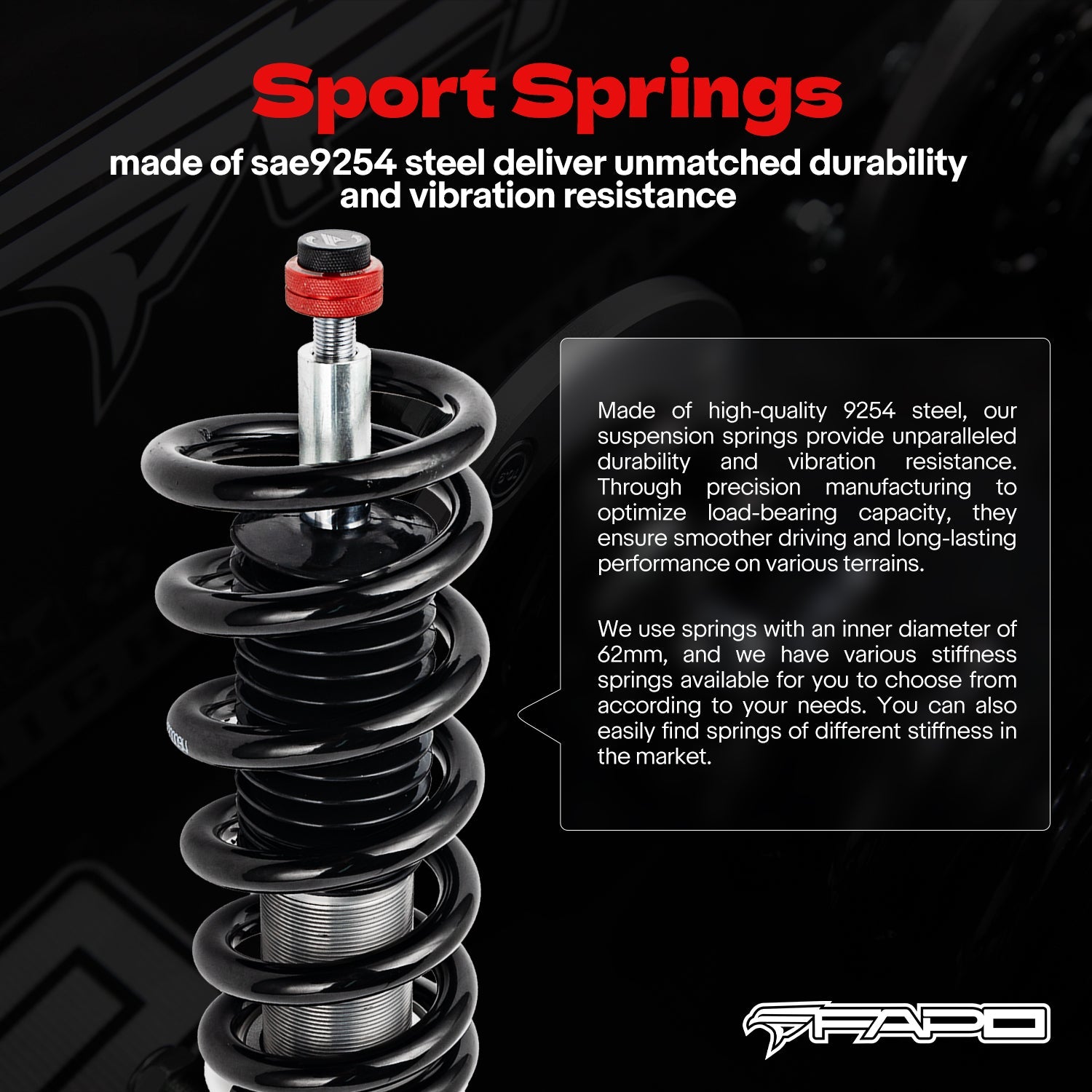 32-Way Adjustable Damping Coilover for Audi A4 4th Gen FWD B8/8K 2008-2016 & Audi A5/Sportback AWD B8 2007+ PF014330