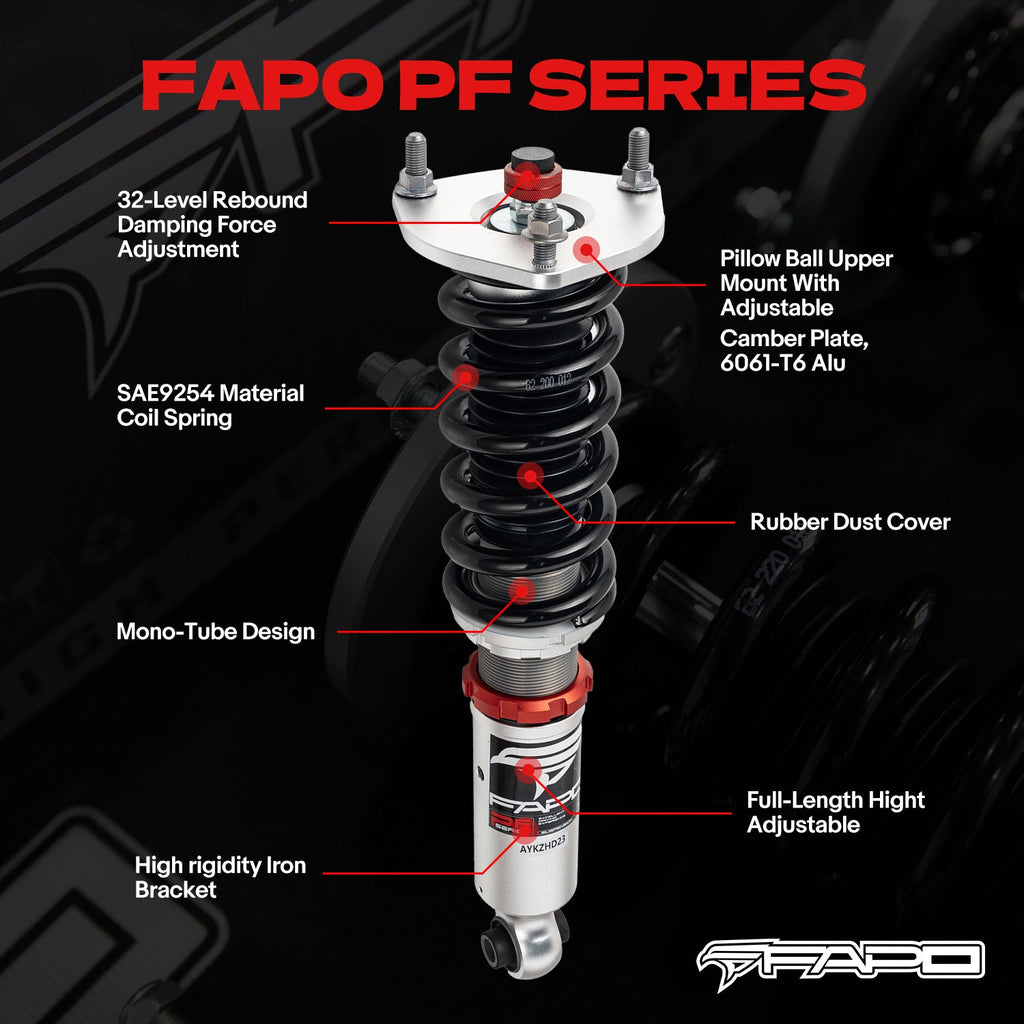 32-Level Damping Coilover for Lexus LS400 1st Gen XF10/UCF10 1989-1994 PF015230