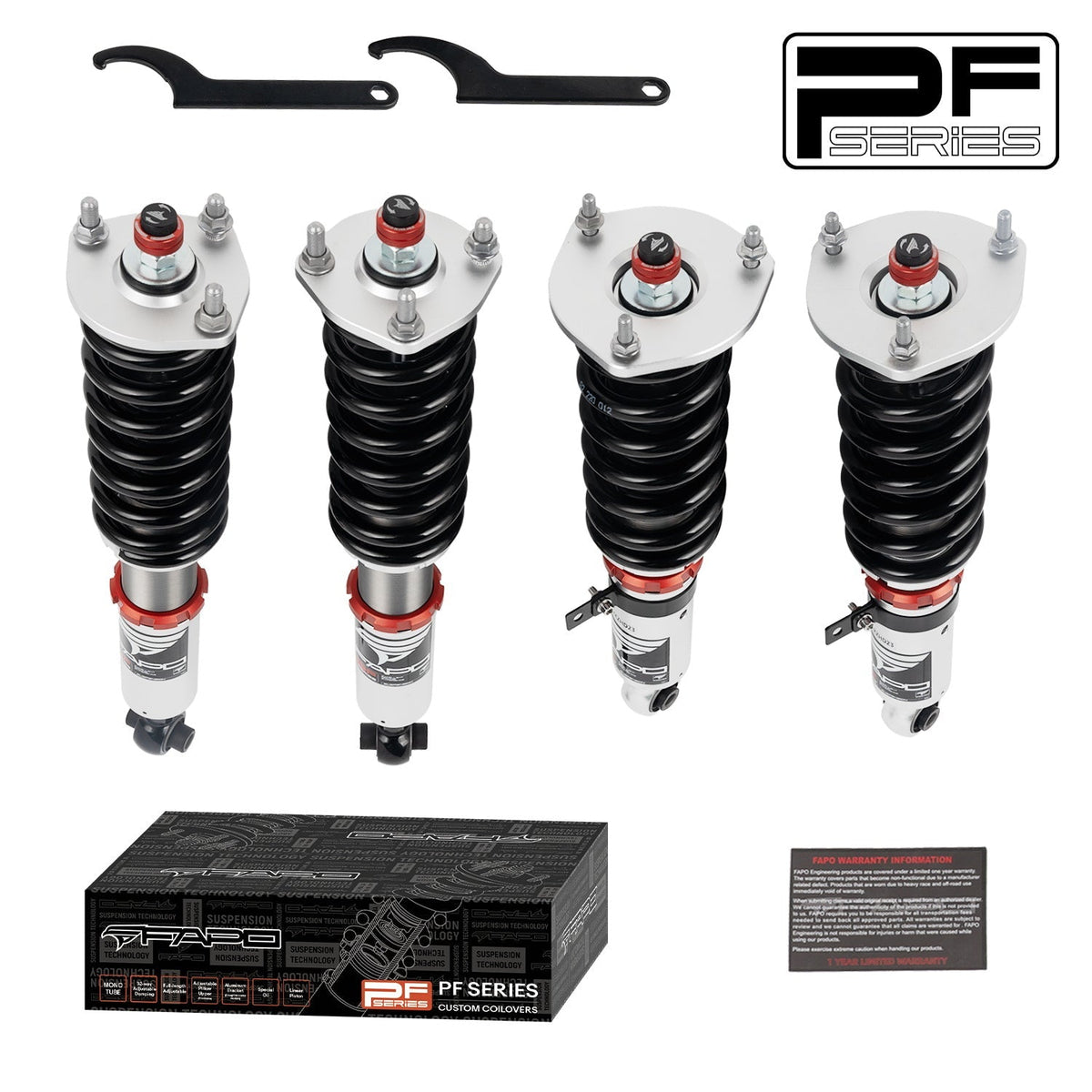 PF Custom 32-Way Adjustable Damping Coilover for Lexus IS200/IS300 1st Gen GXE10/JCE10/SXE10 1999-2005 PF015430-CUSTOM