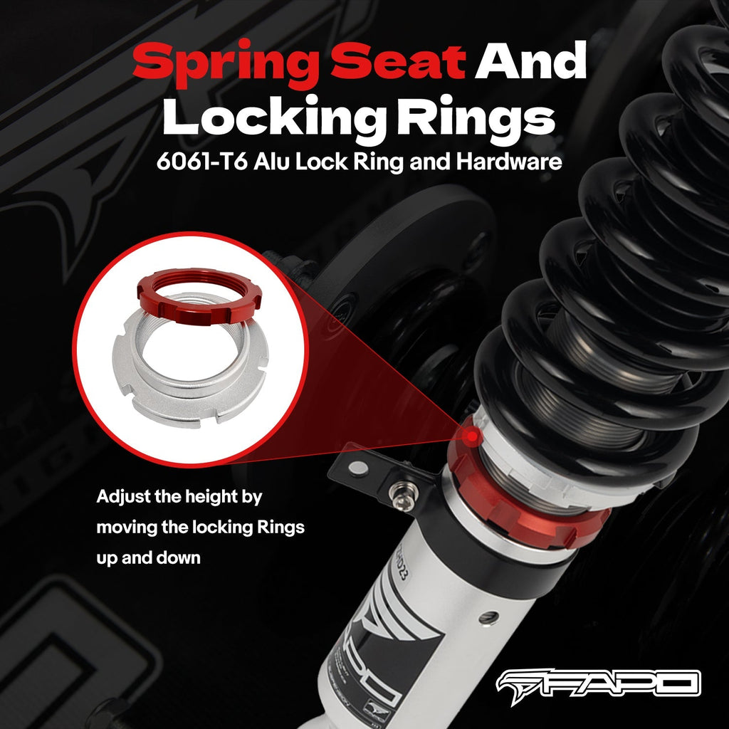 PF Custom 32-Way Adjustable Damping Coilover for Lexus IS200/IS300 1st Gen GXE10/JCE10/SXE10 1999-2005 PF015430-CUSTOM