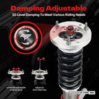 32-Level Damping Coilover for 1982-1994 BMW 3 Series E30 51mm PF006230