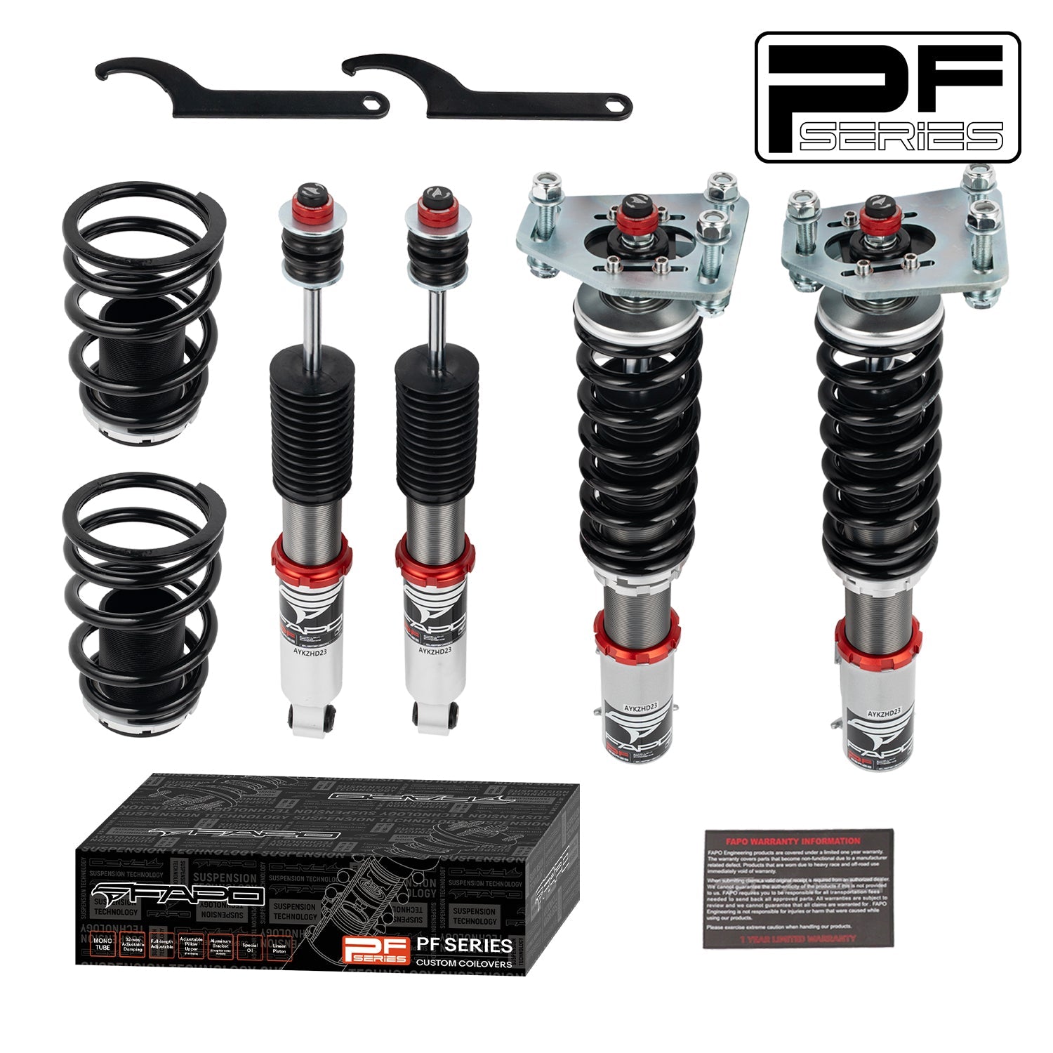 32-Level Damping Coilover for Ford Fairmont 1981-1983 & Mustang 3rd Gen 1979-1993 PF017130