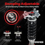 32-Level Damping Coilover for Ford Fairmont 81-83 & Ford Mustang 3rd Gen 1979-1993 PF017130