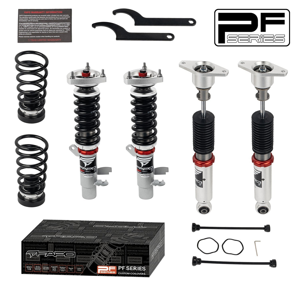 PF Custom 32-Level Damping Coilover for Ford Focus ST P3 2013-2018 PF019130-CUSTOM