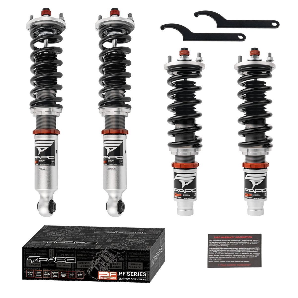 PF Custom 32-Level Damping Coilover For Honda CR-V 1st Gen RD1-RD3 1995-2001 PF022030-CUSTOM