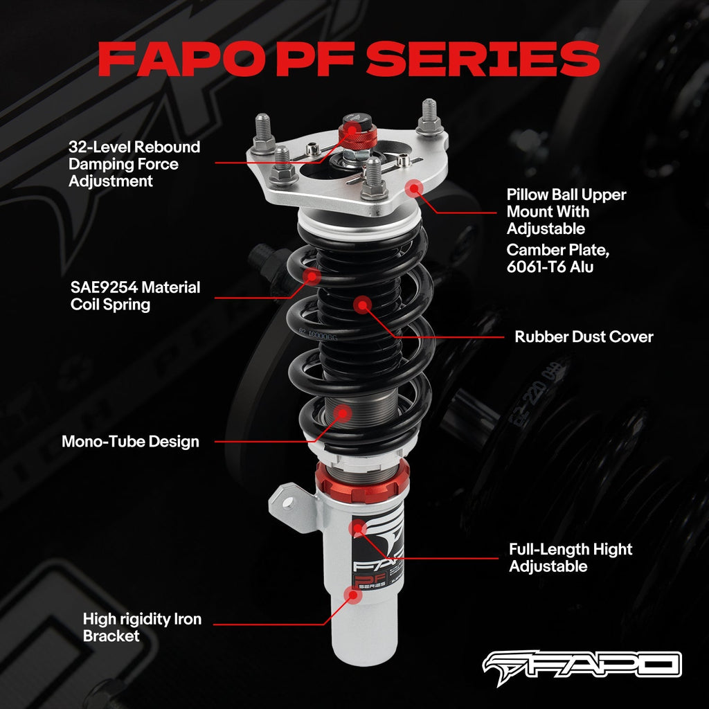 PF Custom 32-Level Damping Coilover for Honda Civic 2016-2025 / Honda Insight 2019-2022/Honda Integra 2022+ PF022730-CUSTOM