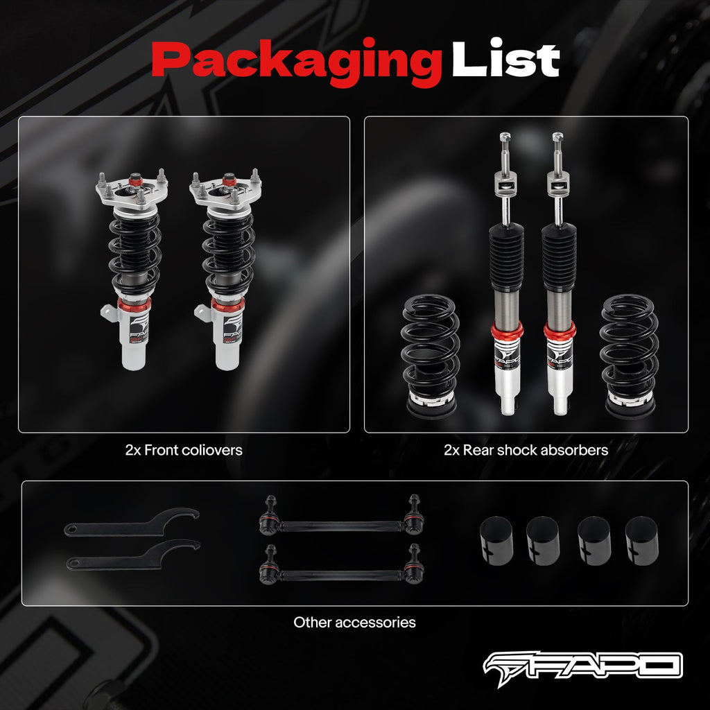 PF Custom 32-Level Damping Coilover for Honda Civic 2016-2025 / Honda Insight 2019-2022/Honda Integra 2022+ PF022730-CUSTOM