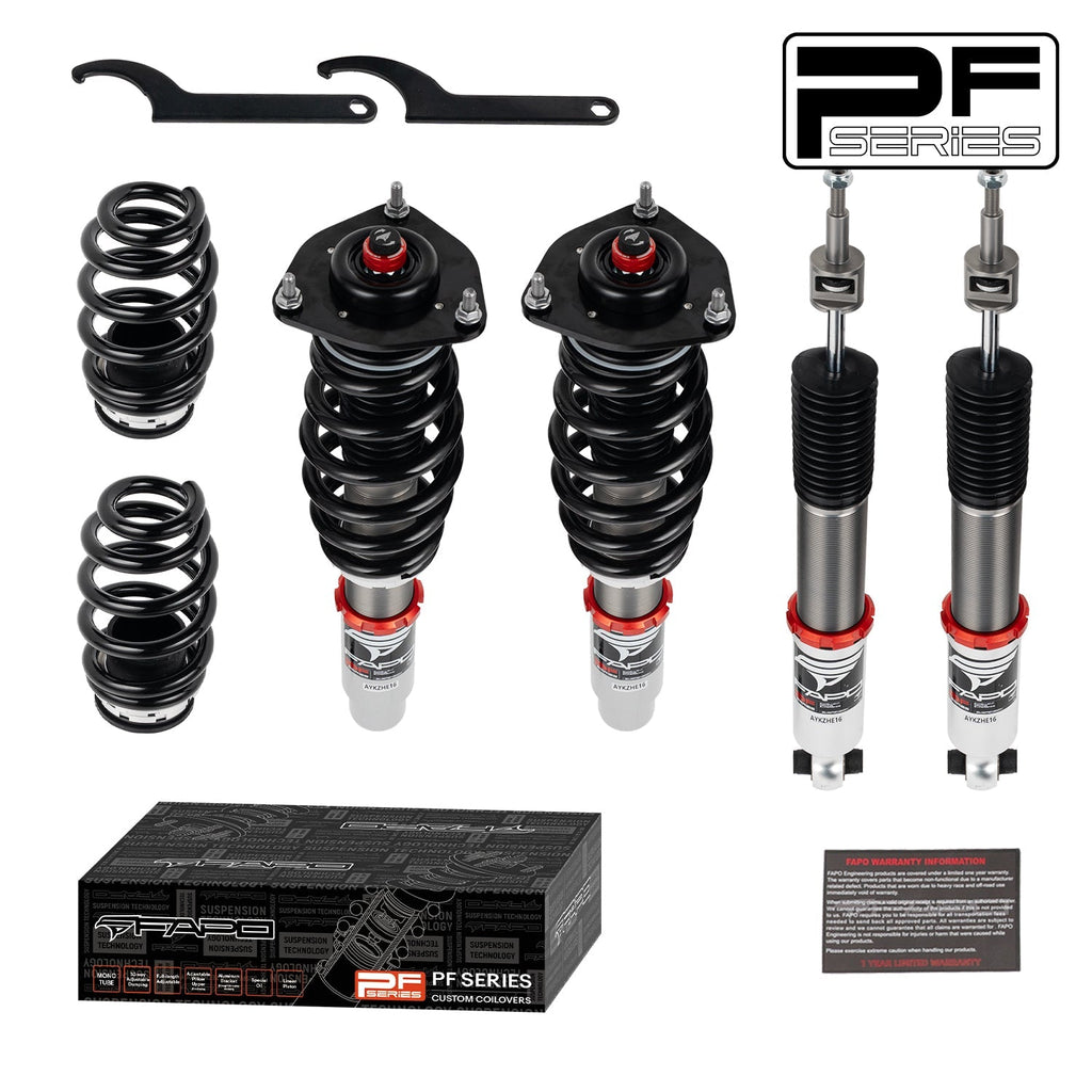 PF Custom 32-Level Damping Coilover For Audi A4 5th Gen AWD B9/8W / A5 Cabriolet 2WD F57 / A6 C8/4K / S4 B9/8W / RS5 B9/F5 2016-2024 PF024030-CUSTOM