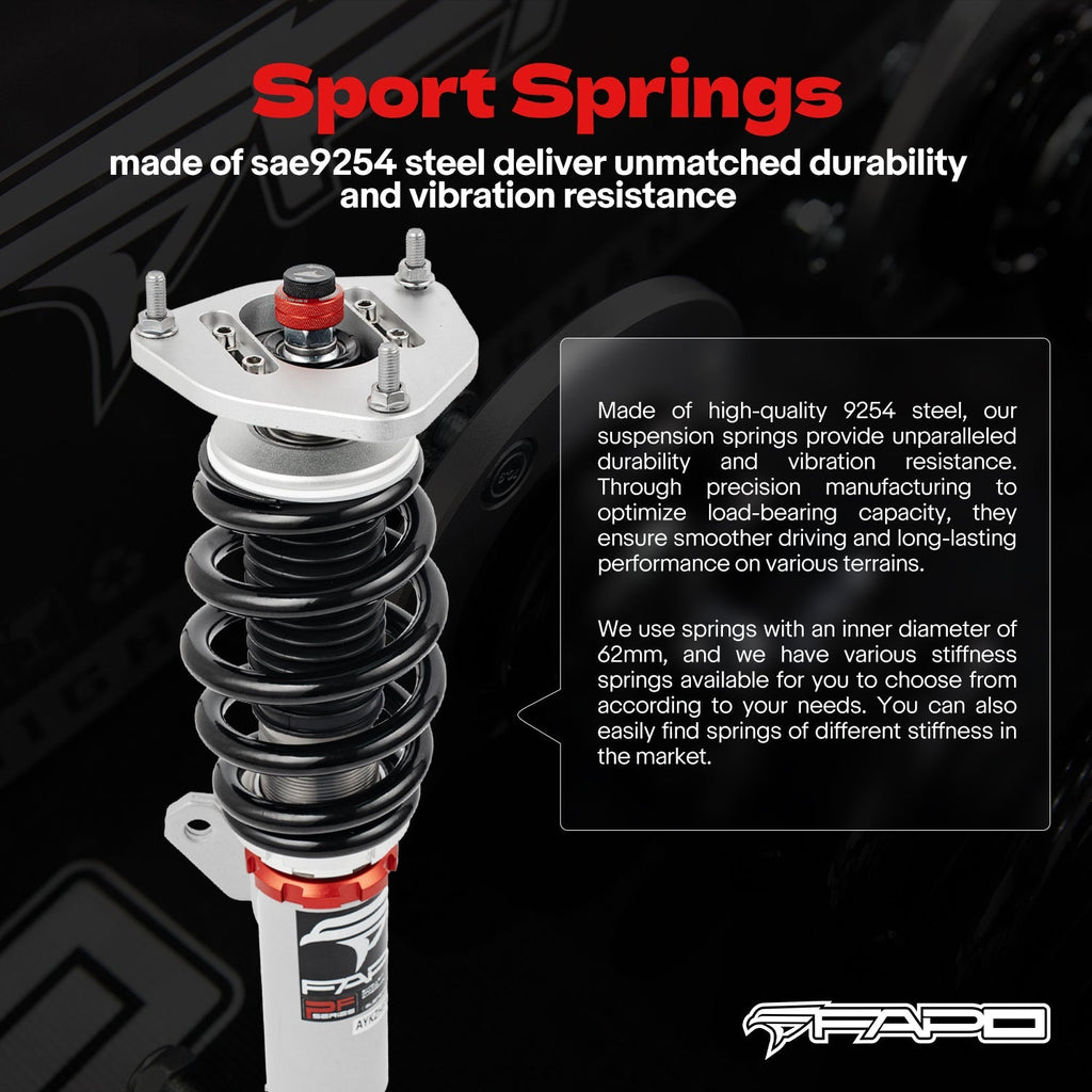 PF Custom 32-Level Damping Coilover Volkswagen R32 MK5/A5 2008 & VW Rabbit MK5 2006-2009 PF024830-CUSTOM