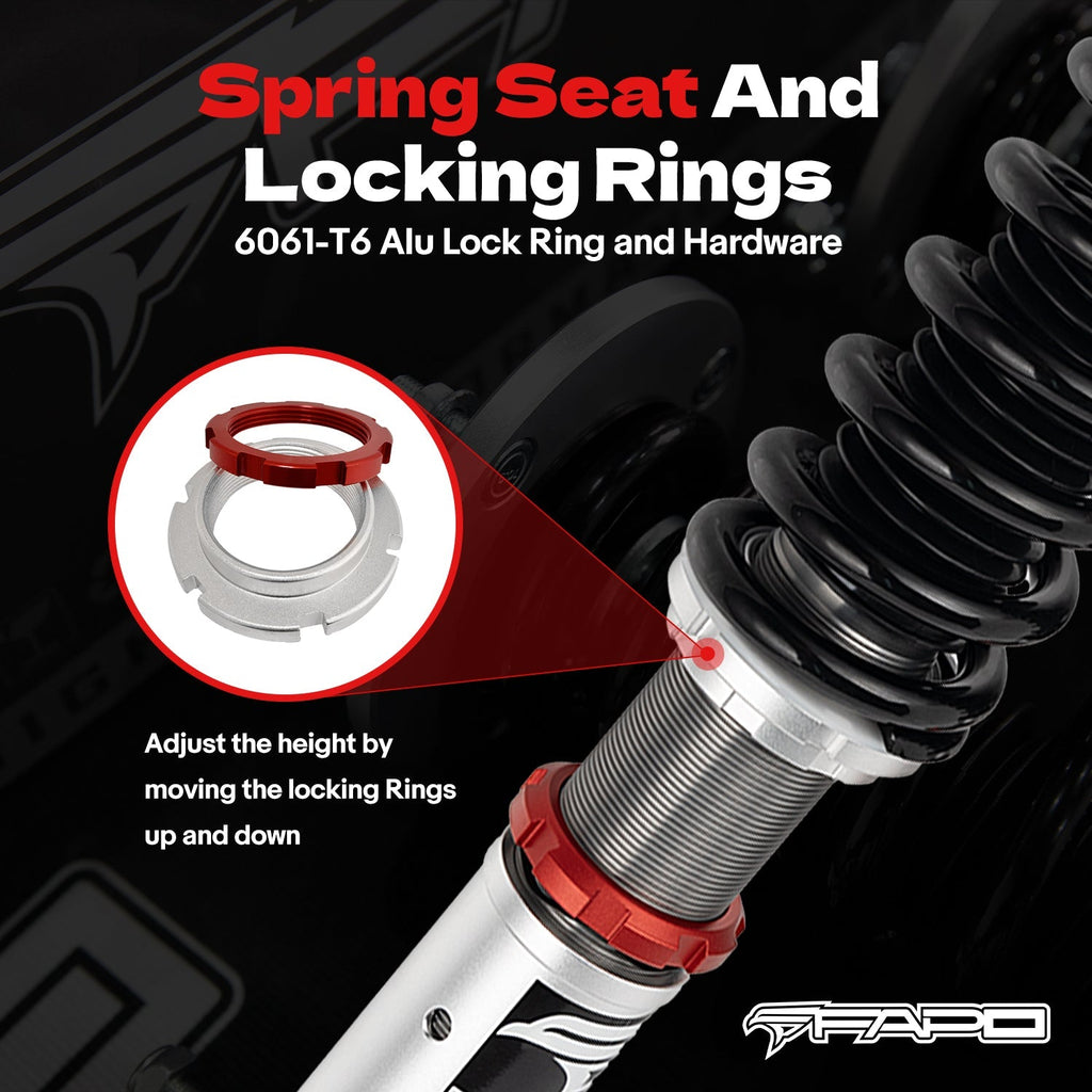 PF Custom 32-Way Adjustable Damping Coilover for BMW 3 Series 4th Gen (Rear Integrated) E46 (non-M) 1997-2006 PF026130-CUSTOM