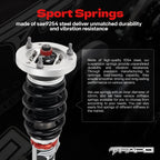 32-Way Adjustable Damping Coilover for BMW 3 Series 4th Gen (Rear Integrated) E46 (non-M) 1997-2006 PF026130