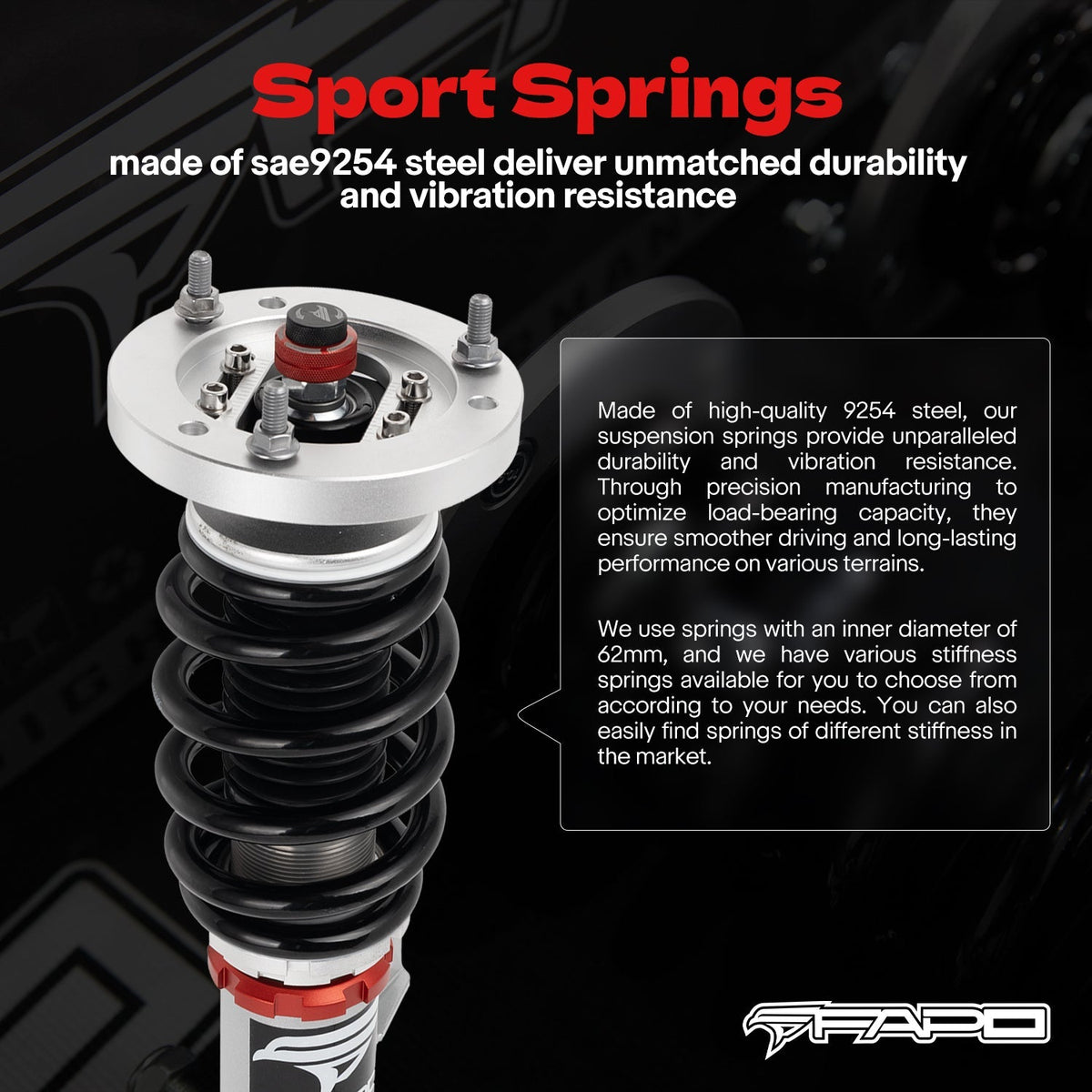 PF Custom 32-Way Adjustable Damping Coilover for BMW 3 Series 4th Gen (Rear Integrated) E46 (non-M) 1997-2006 PF026130-CUSTOM
