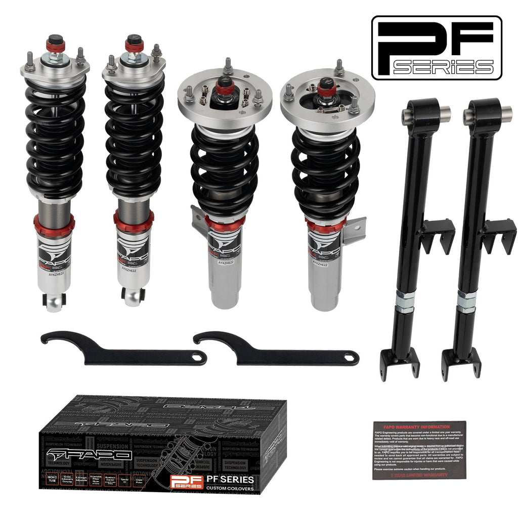 32-Way Adjustable Damping Coilover for BMW 3 Series 4th Gen (Rear Integrated) E46 (non-M) 1997-2006 PF026130
