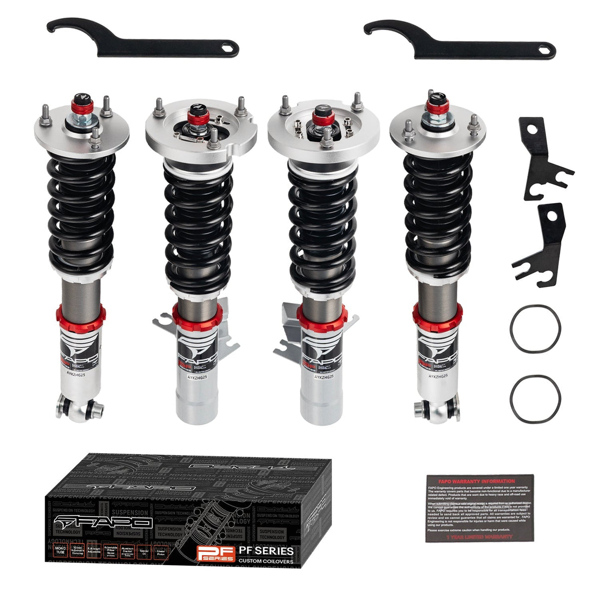 PF Custom 32-Level Damping Coilover for 1988-1996 BMW 5 Series 3rd Gen E34 PF026930-CUSTOM
