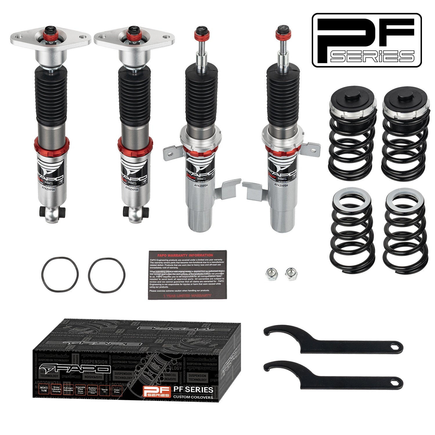 32-Way Adjustable Damping Coilovers for Volvo V60 1st Gen DE 11-18 & Volvo V60 1st Gen DE 2011-2018 PF027230