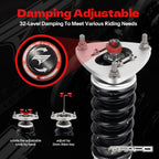 32-Way Adjustable Damping Coilover for Ford Mustang 6th Gen 2.3T/5.0L (without electronic damping) S550 2015-2023 PF027430