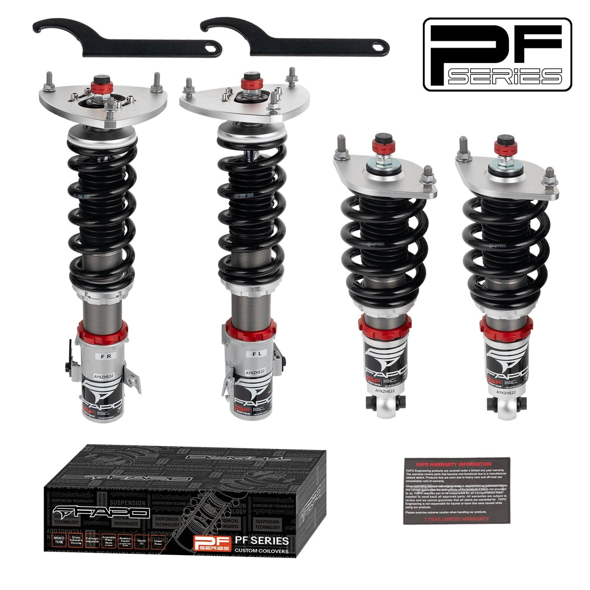 PF Custom 32-Level Damping Coilover For Subaru WRX / WRX STI 1st Gen VA1 / VA2 2014-2021 PF030130-CUSTOM