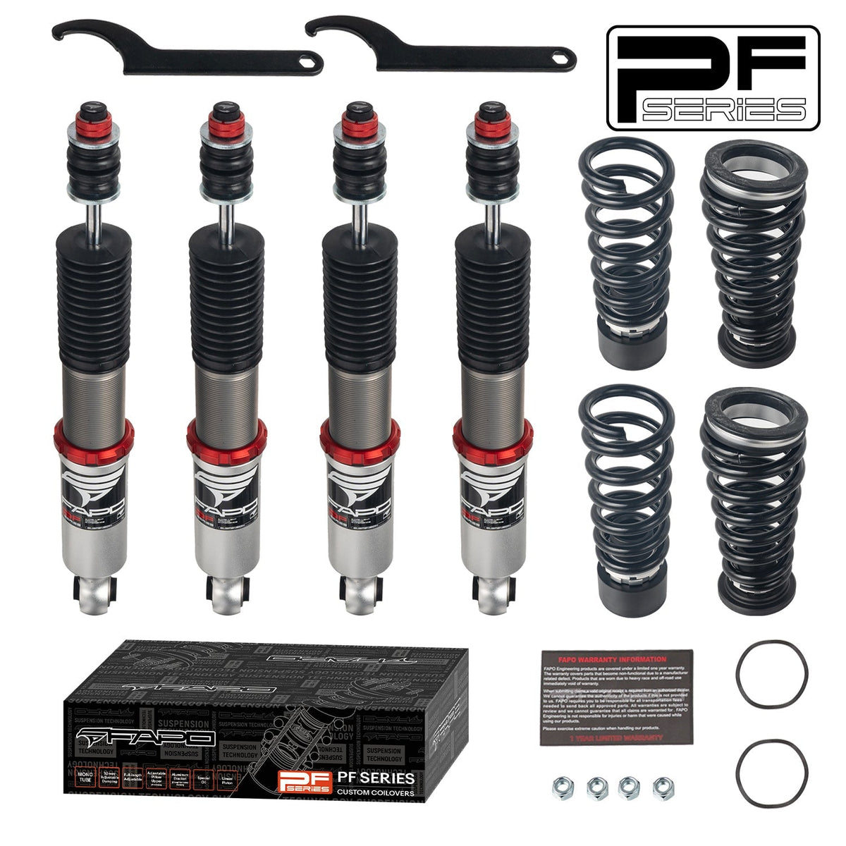 PF Custom 32-Level Damping Coilover for 1993-2003 Mercedes-Benz W202 / W210 / C208 – C-Class CLK E-Class PF036830-CUSTOM
