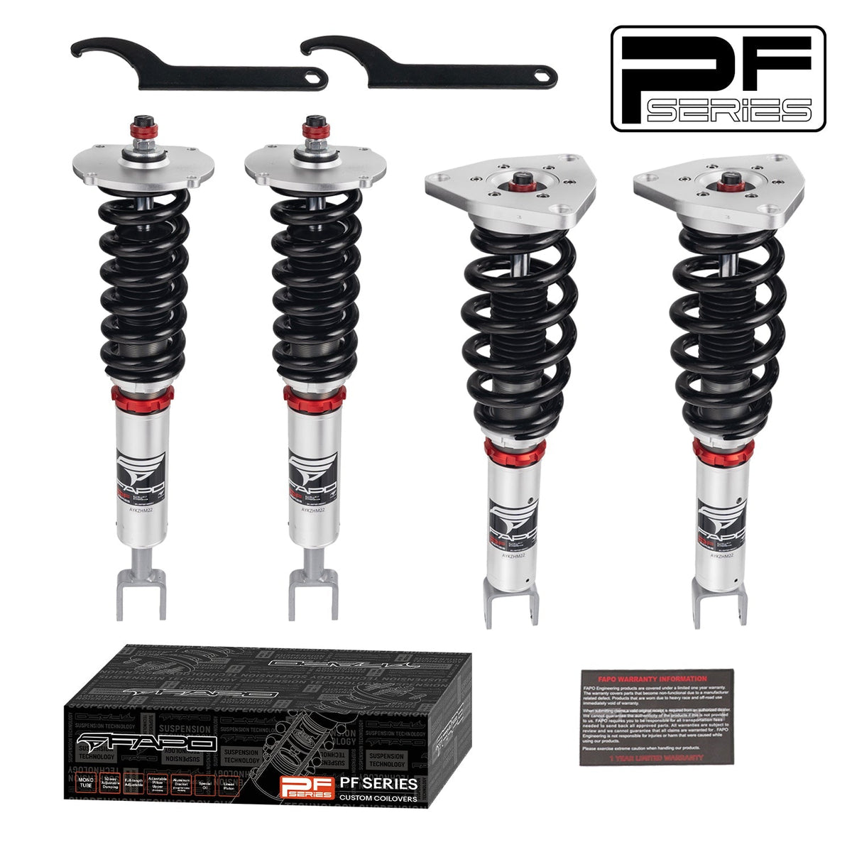 PF Custom 32-Level Damping Coilover For Volkswagen Phaeton 3D2 2002-2016 / Audi A8 2002-2009 PF039330-CUSTOM