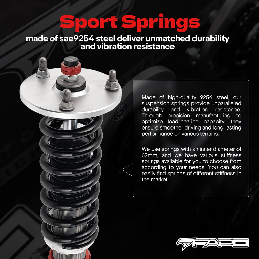 32-Way Adjustable Damping Coilover for Mercedes-Benz C-Class 4th Gen 2WD W205/S205/C205/A205 2014-2021 PF056330