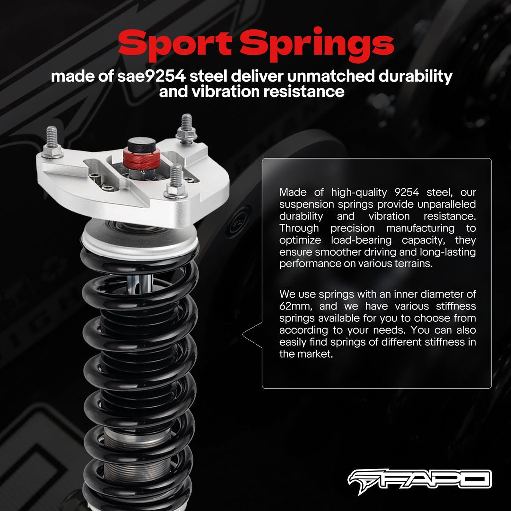 PF Custom 32-Way Adjustable Damping Coilover for Mercedes-Benz C-Class 3rd Gen RWD W204/S204 2007-2014 PF056430-CUSTOM
