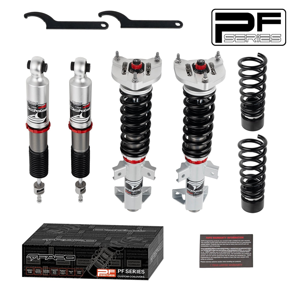 PF Custom 32-Way Adjustable Damping Coilover for Mercedes-Benz C-Class 3rd Gen RWD W204/S204 2007-2014 PF056430-CUSTOM