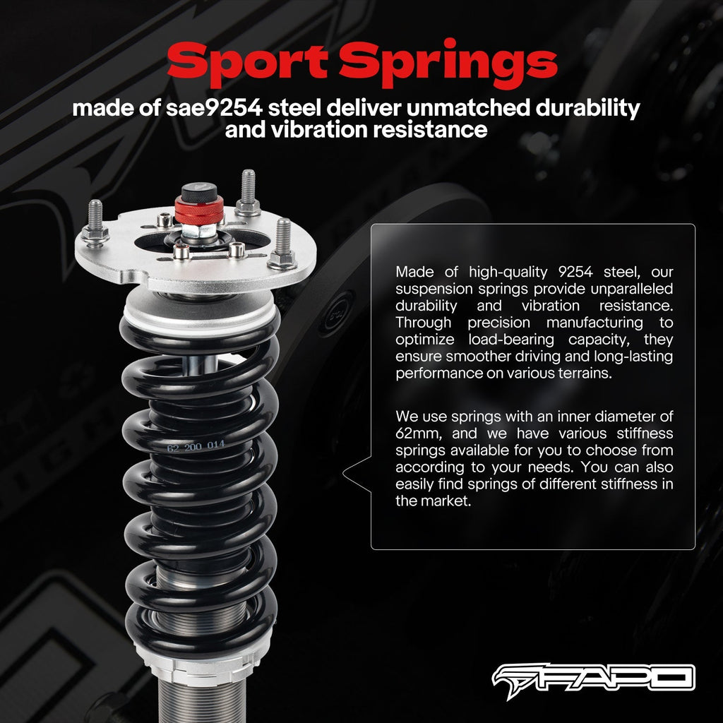 PF Custom 32-Level Damping Coilover for Benz E-Class W124 1986-1998 & Mercedes-Benz 190E 1984-1993 PF066330-CUSTOM