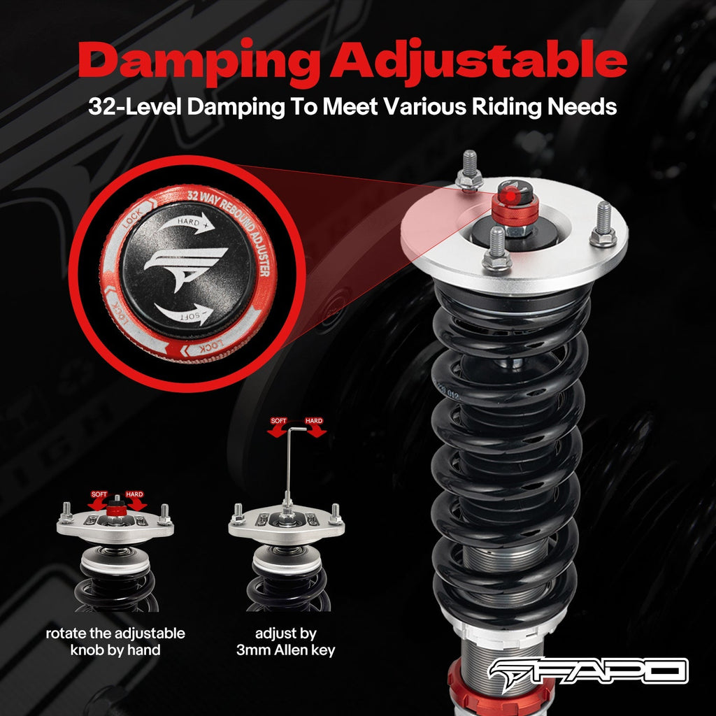 PF Custom 32-Level Damping Coilover for Chrysler 300C Lx 2WD 2005-2010 PF069230-CUSTOM
