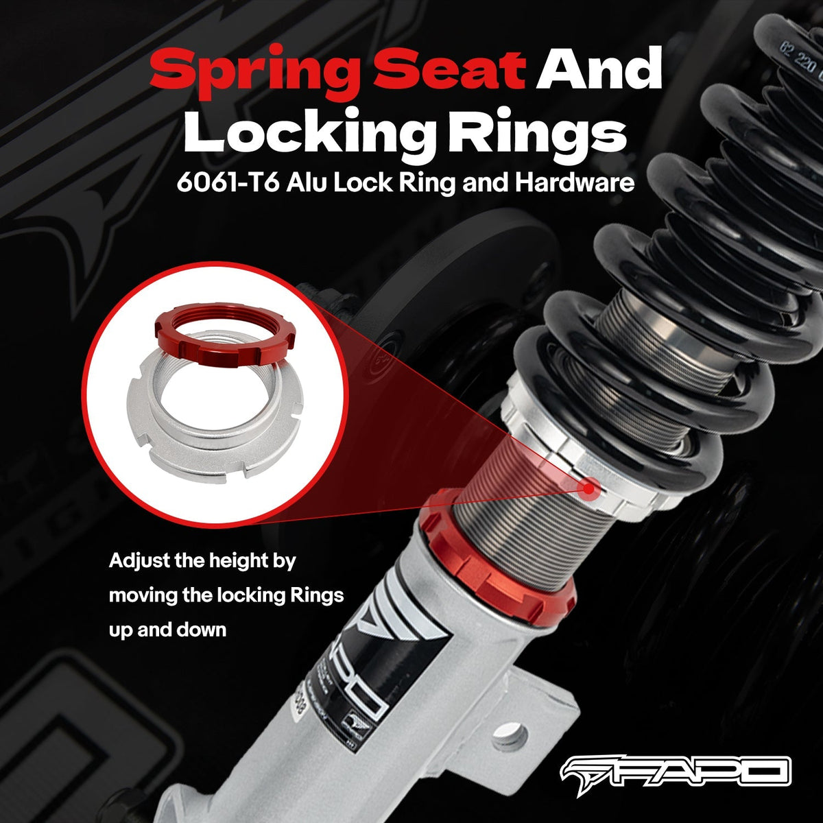 PF Custom 32-Level Damping Coilover for Chrysler 300C Lx 2WD 2005-2010 PF069230-CUSTOM