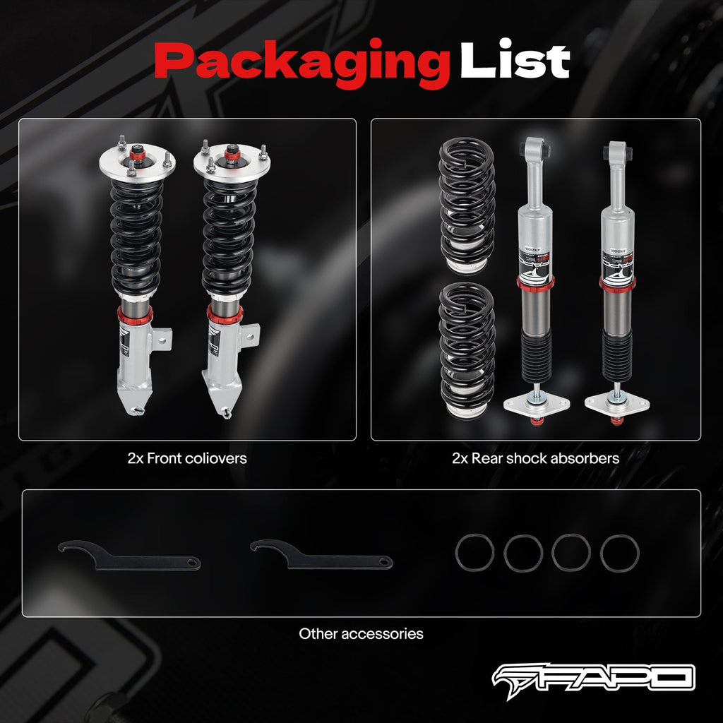 PF Custom 32-Level Damping Coilover for Chrysler 300C Lx 2WD 2005-2010 PF069230-CUSTOM