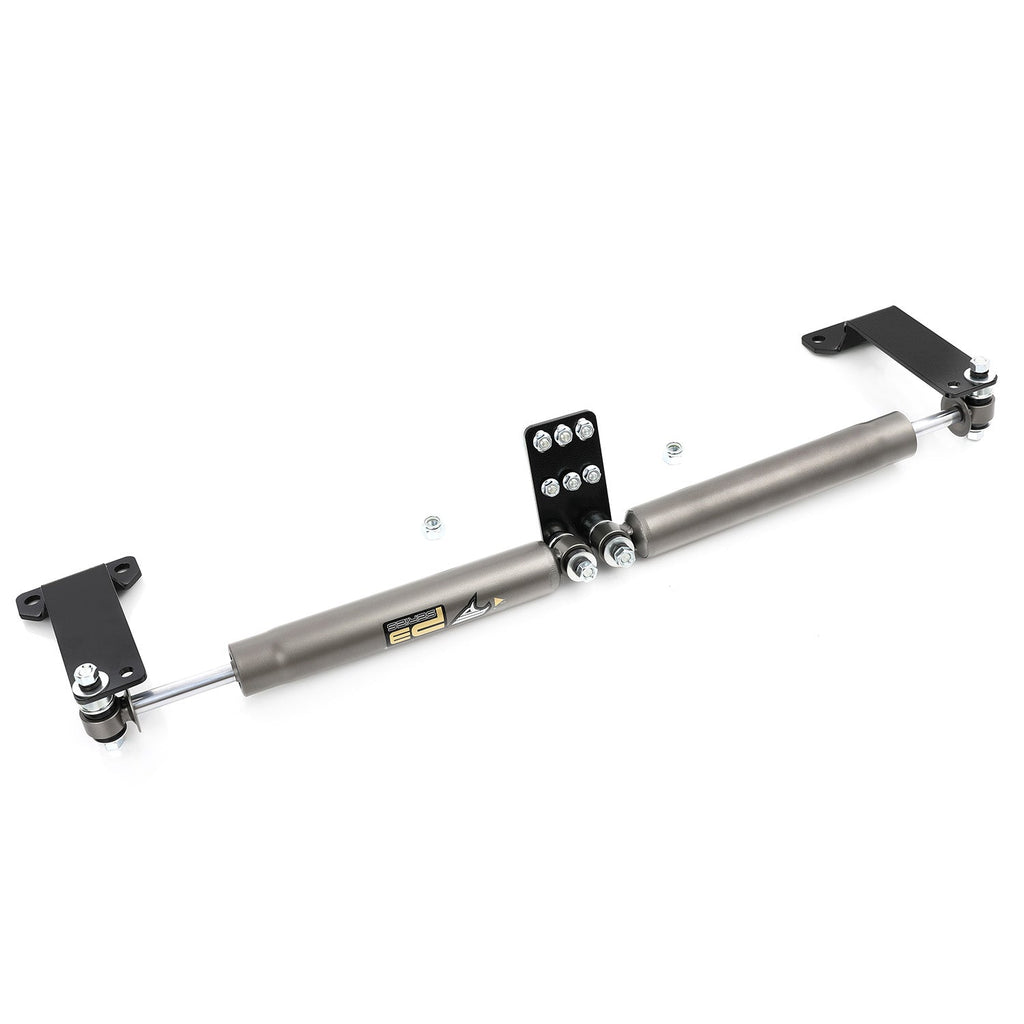 Dual Steering Stabilizer Kit for Ford F-250 / F-350 Super Duty 4WD 1999-2004, 2.0" Twin-Tube PJ067510