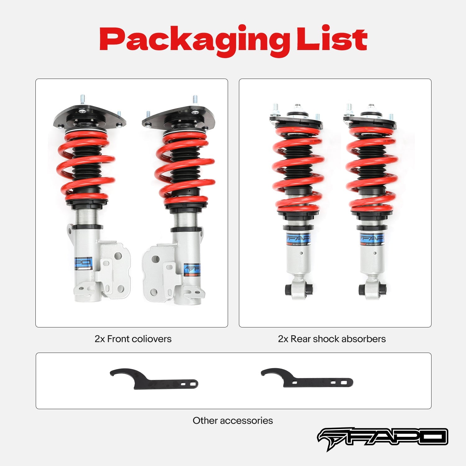 Coilover for Toyota 86/GT86/GR86 & Subaru BRZ 2012-2025 PS000410