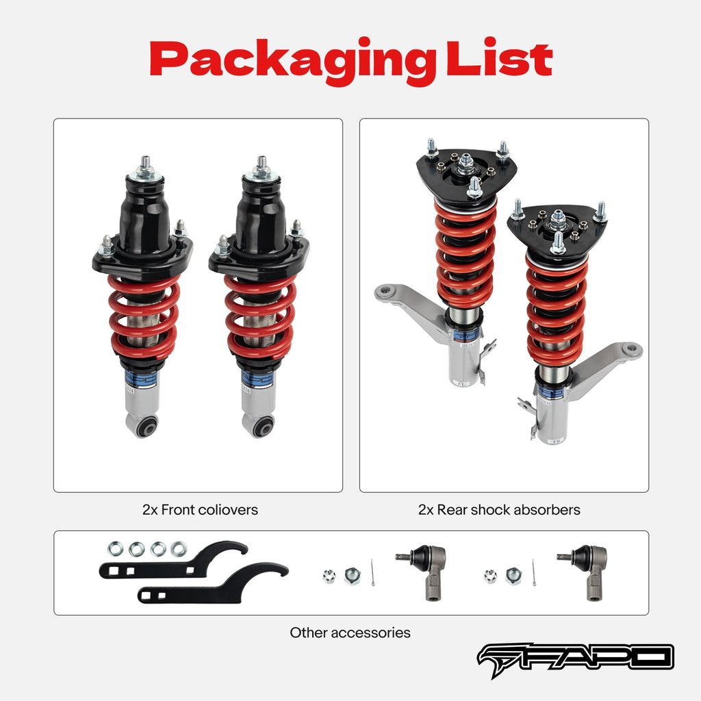 Coilover for Honda Civic & Si 2001-2005 EM2 EP3 and Acura RSX DC5 2002-2006 PS002110