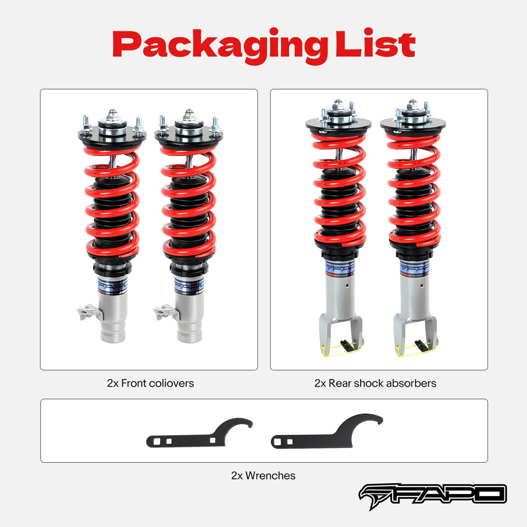 Coilover for Honda Civic 5th/6th Gen 1992-2000, Del Sol 1993-1997 & Acura Integra 1994-2001 PS002410