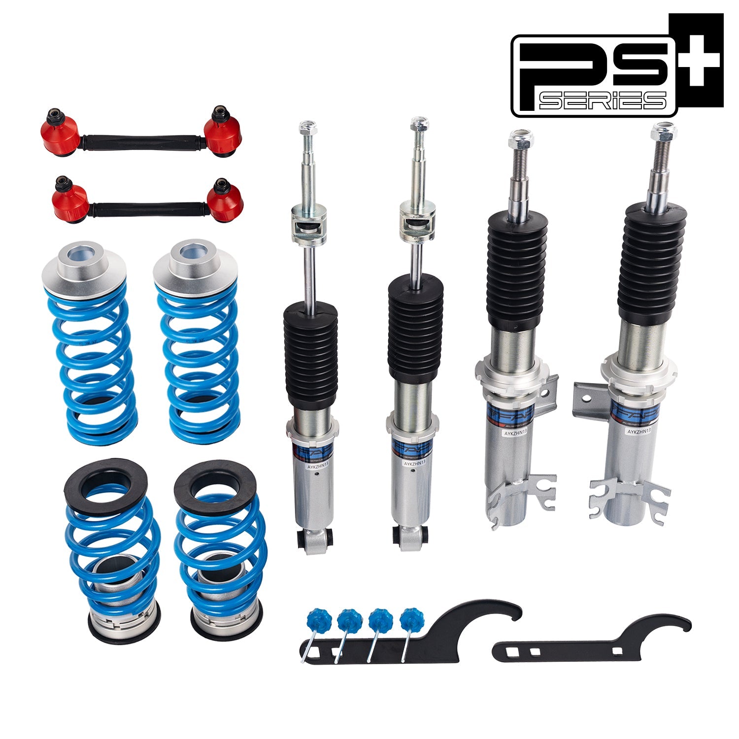 16-Level Damping Coilover For VW Polo 5th Gen MK5/6R 2009-2017 PS004320