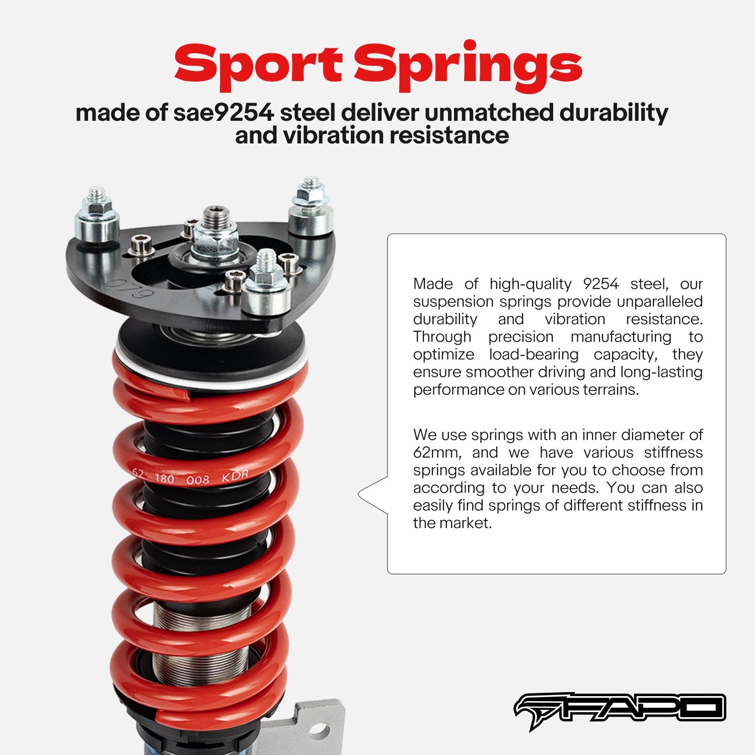 Coilover for Mazda 3 BK 2003-2013, Ford Focus 2005-2014 & Volvo S40 2004-2012 PS007910
