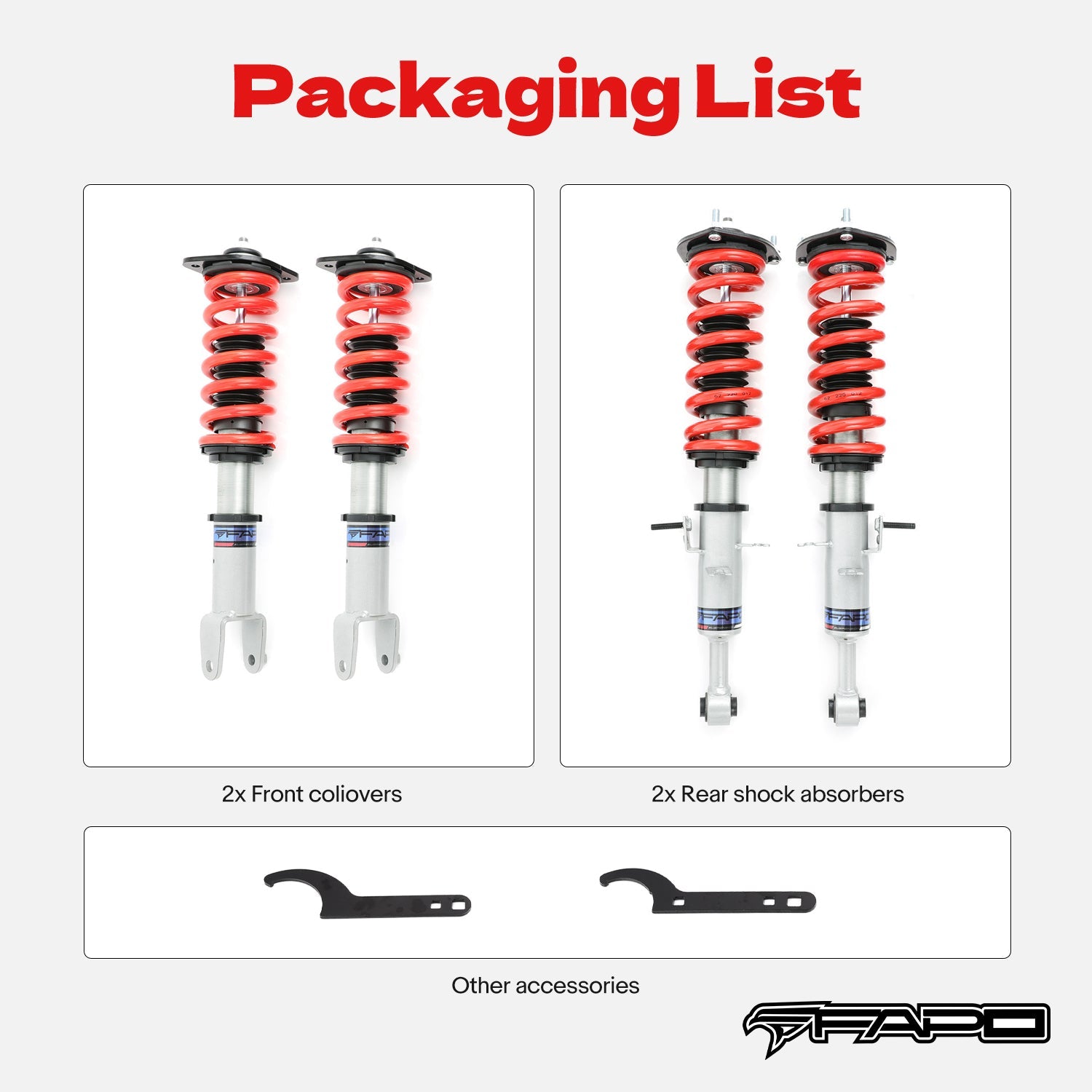 Coilover for Infiniti G25/G35/G37/Q40/Q60 2006-2015 & Nissan 370Z PS008410