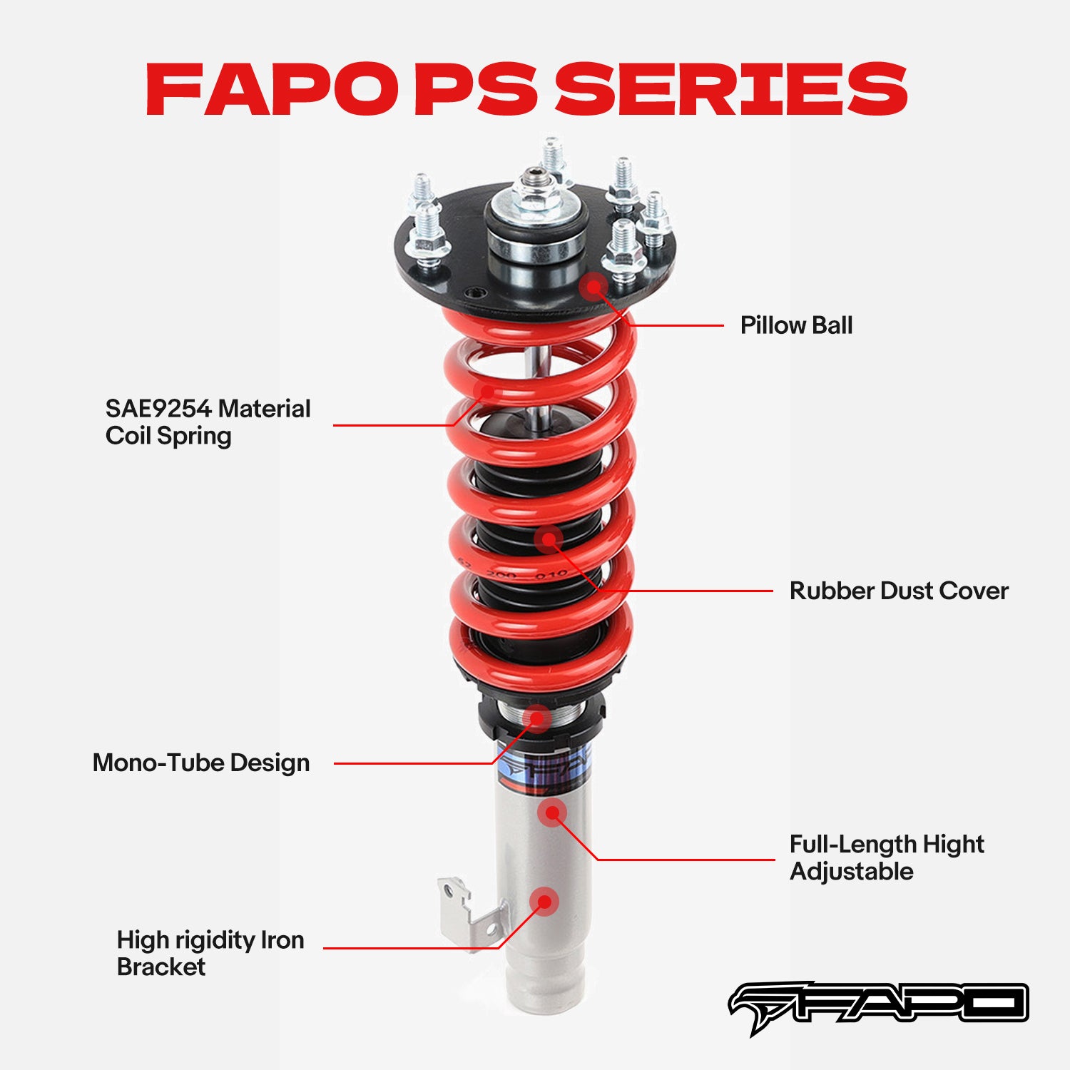 Coilover for Honda Accord 2008-2012 & Acura TSX 2009-2014 PS012410