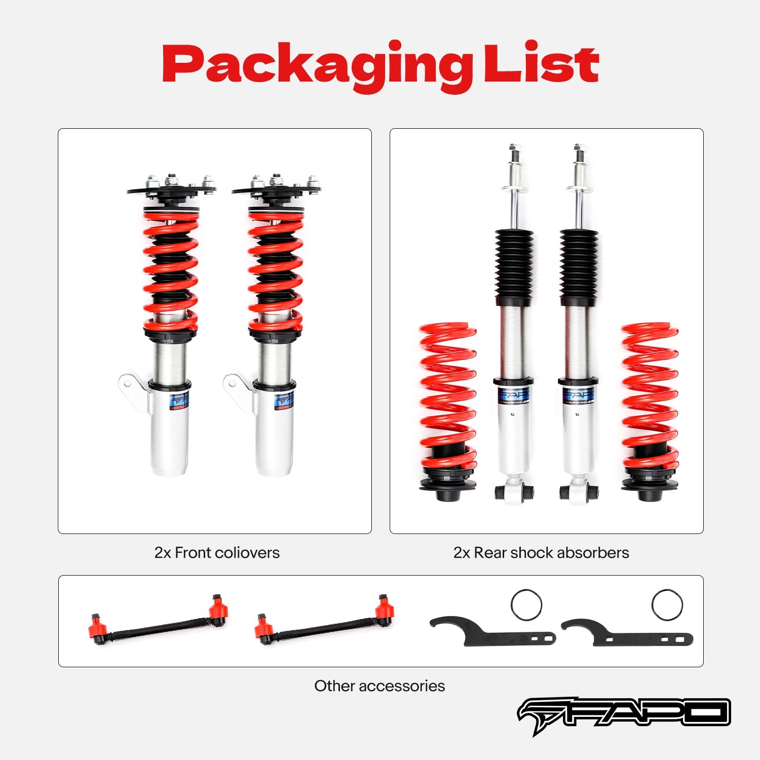 Coilover for BMW M3 E90/E92/E93 2007-2011 & 1 Series M E82 2011 PS016410