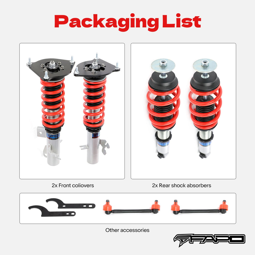Coilover for Mini Cooper R50 / Cooper S R53 2002-2006 & Convertible R52 2004-2008 PS016510