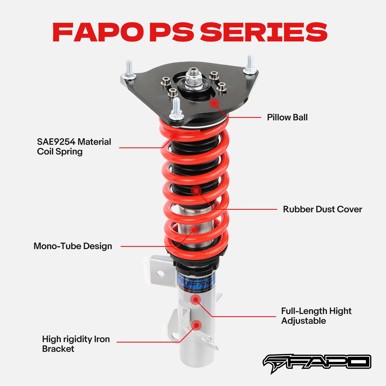 Coilover for Mini Cooper R50 / Cooper S R53 2002-2006 & Convertible R52 2004-2008 PS016510
