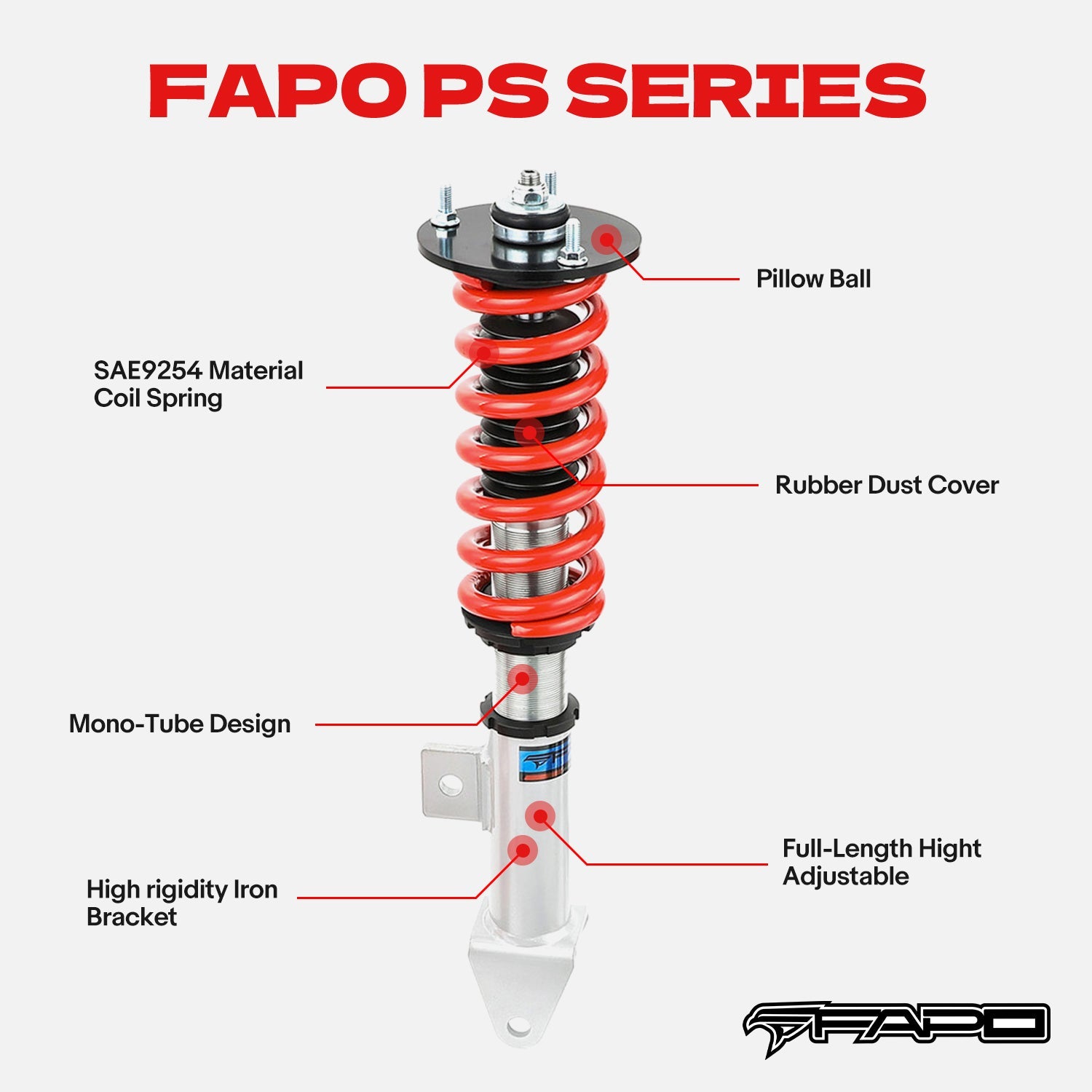 Coilover for Dodge Charger SRT-8 2006-2010, Challenger 2008-2011 & Chrysler 300C 2005-2010 PS069210