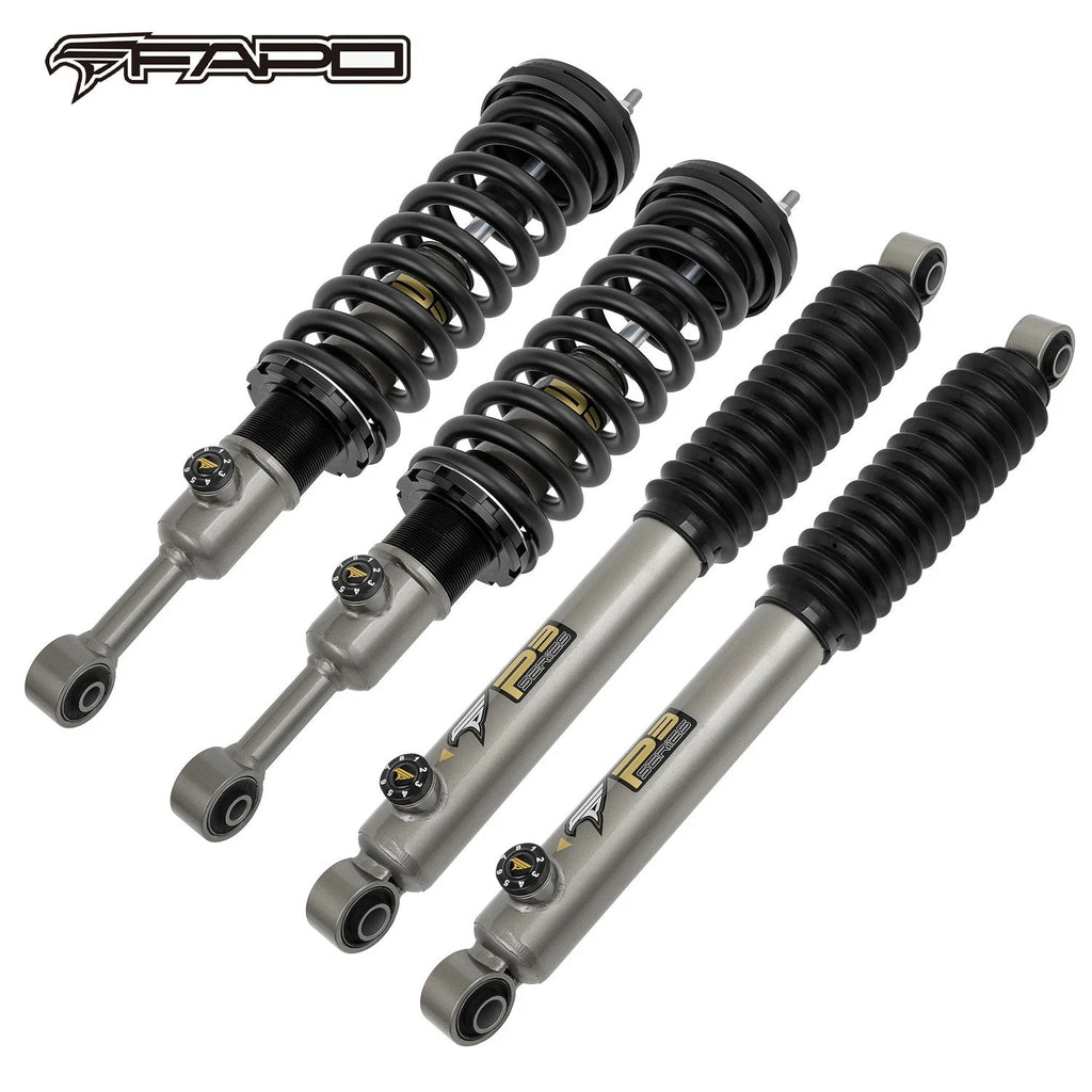 FAPO Off Road 8-Stage Full Set 0-2 in Lift Struts For Toyota Hilux 2006-2025