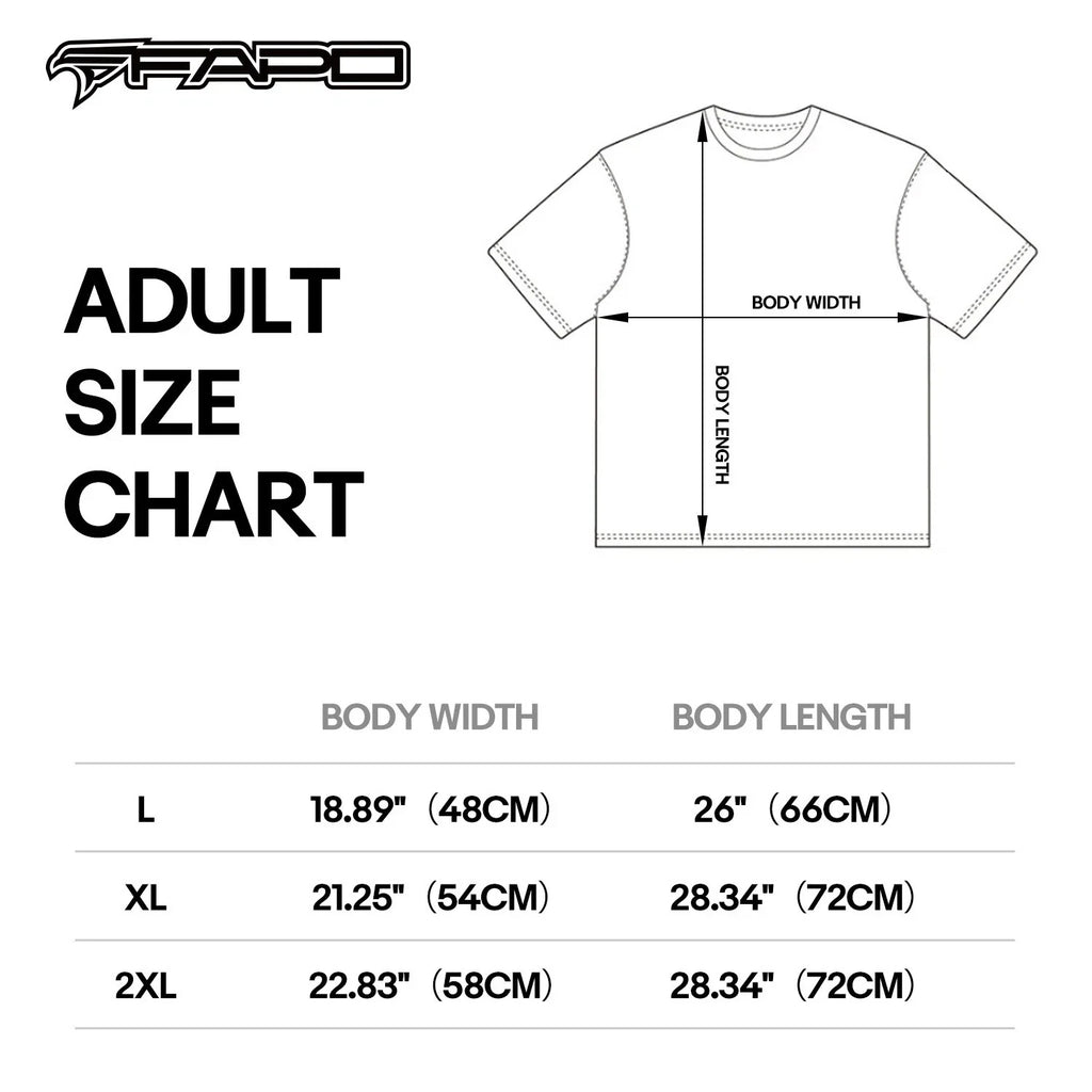 Official FAPO MOTO Adult Black T-Shirt