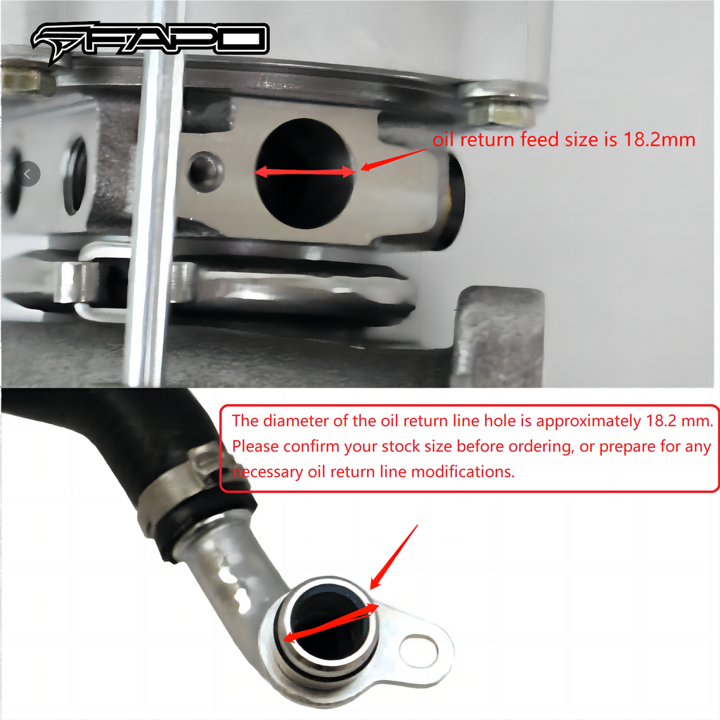 FAPO Turbo for 07-16 Mini Cooper S Clubman Countryman Paceman R56 R57 R58 RCZ R