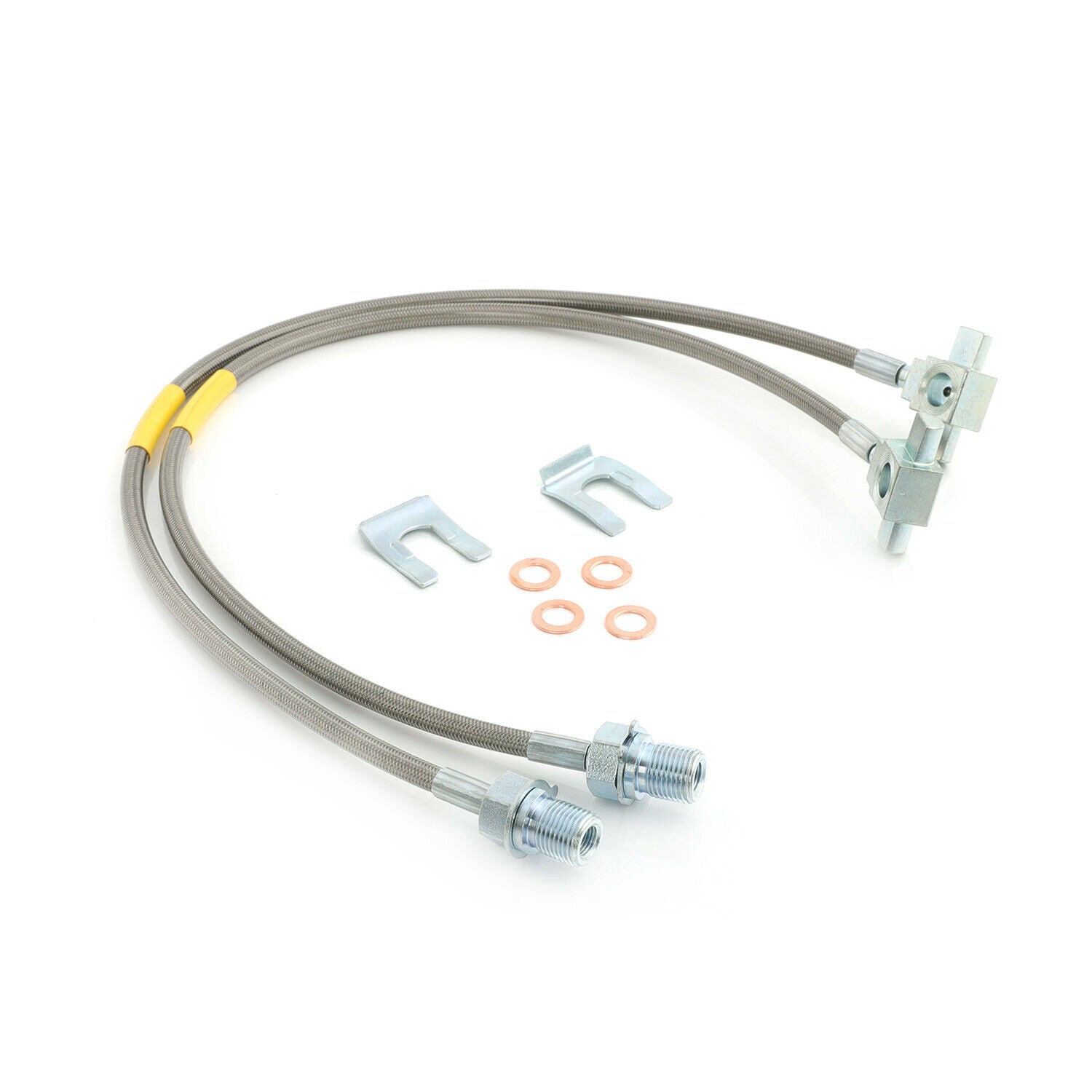 FAPO Front 4-6" Extended Brake Lines For Chevy C K 10 20 30 K5 Blazer 1971-1978