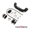 FAPO Charge Pipe Kit for BMW N54 135i 335i 335is 1M E82 E88 E90 E92 E93 SSQV BOV BLOW OFF VALVE Intake Hard Pipe Black FE591320