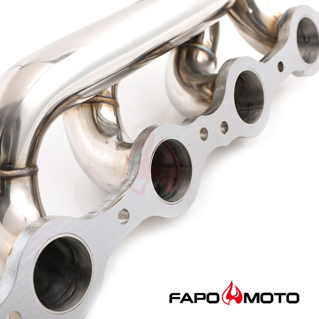 Shorty Headers compatible with 03-06 Chevy GMC Silverado Sierra 1500HD 2500HD Tahoe Yukon Suburban Cadillac Escalade 6.0L V8 FE696120