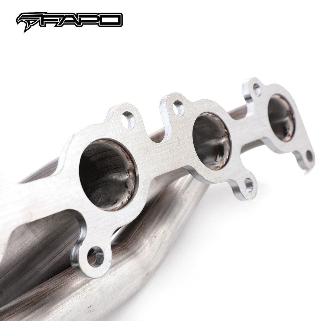 FAPO Shorty Headers for Ford F-150 11-14 5.0L V8 1-5/8  EXHAUST MANIFOLD 409SS